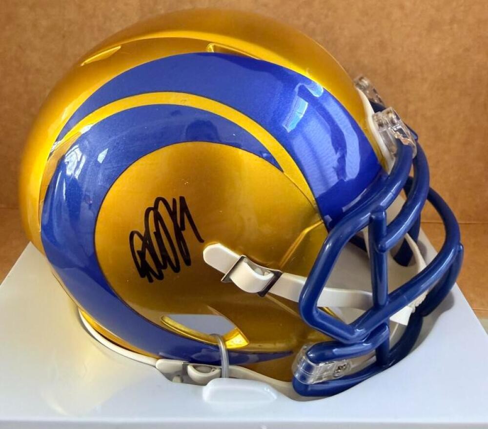 DESEAN JACKSON LOS ANGELES RAMS SIGNED AUTO FLASH MINI HELMET BECKETT