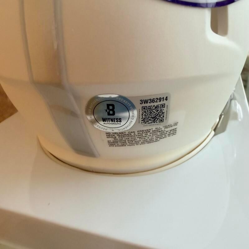 AHMAD RASHAD MINNESOTA VIKINGS SIGNED ALTERNATE MINI HELMET BECKETT AUTH
