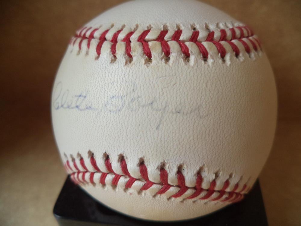 CLETE BOYER YANKEES SIGNED AUTOGRAPHED M.L. BASEBALL PLAYOFF ABSOLUTE 313/500