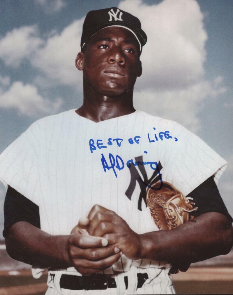 AL DOWNING BEST OF LIFE YANKEES SIGNED AUTOGRAPHED 8X10 PHOTO W/ COA
