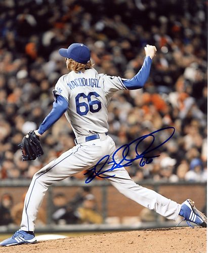 MIKE MACDOUGAL LOS ANGELES DODGERS SIGNED 8X10