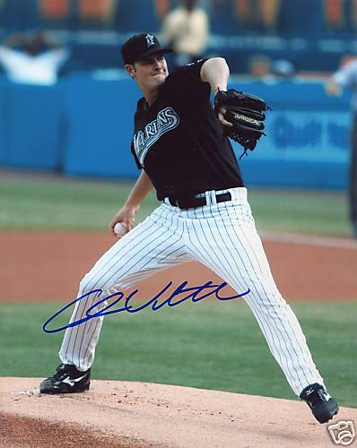 CHRIS VOLSTAD FLORIDA MARLINS W/COA SIGNED 8X10