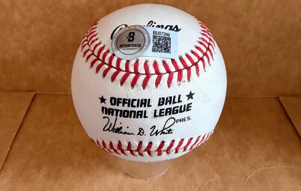 RYAN KLESKO BRAVES ROOKIE SIGNATURE SIGNED AUTOGRAPHED M.L. BASEBALL BECKETT AUT