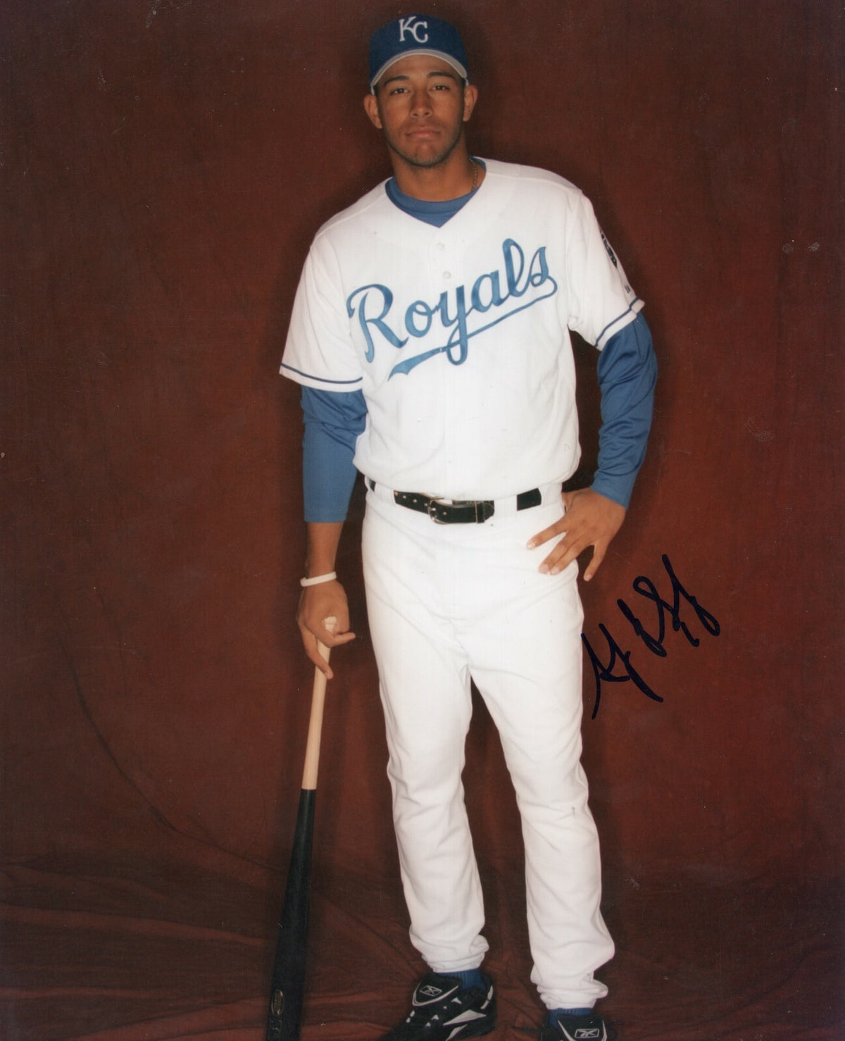 ANGEL SANCHEZ KC ROYALS SIGNED 8X10 PHOTO