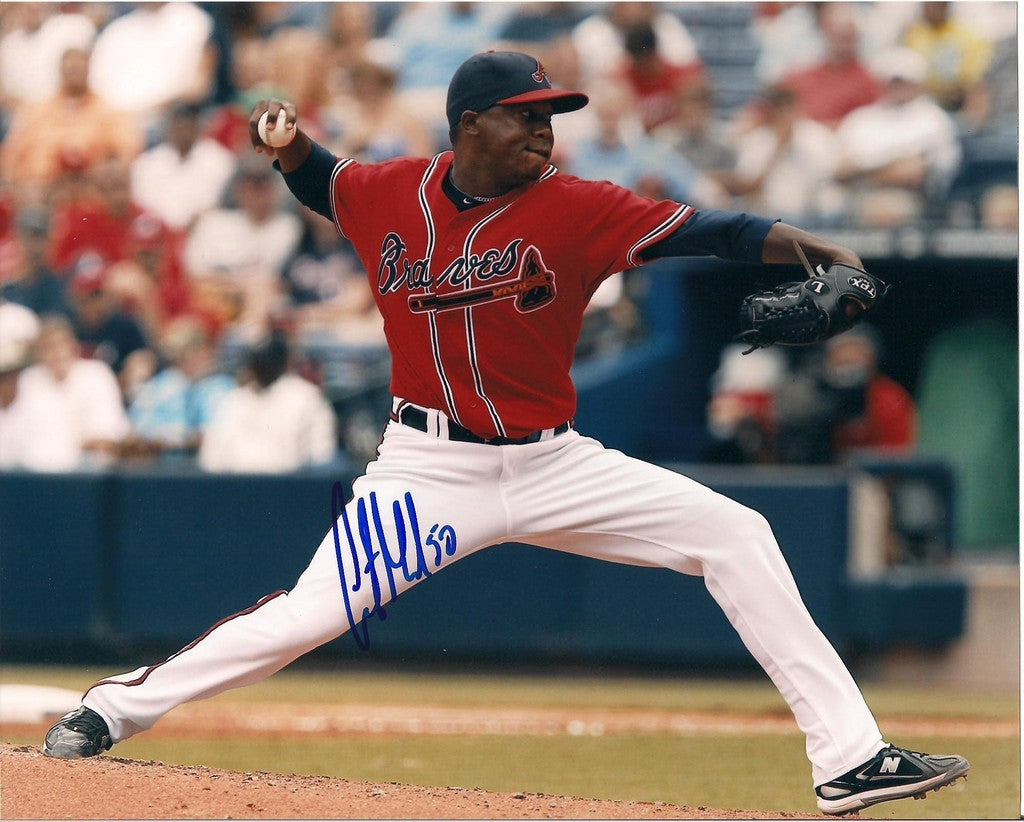 CHRISTIAN MARTINEZ ATLANTA BRAVES SIGNED 8X10 PHOTO
