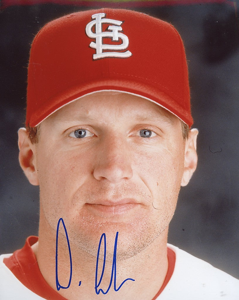 DAN CARLSON ST.LOUIS CARDINALS SIGNED 8X10
