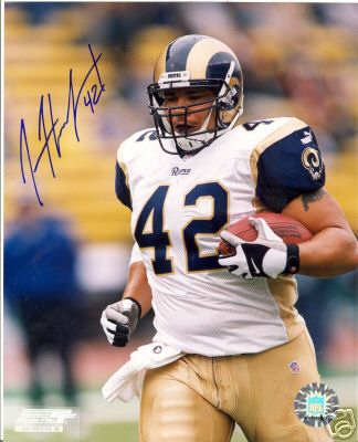 JAMIE HODGINS ST. LOUIS RAMS SIGNED 8X10 PHOTO W/COA