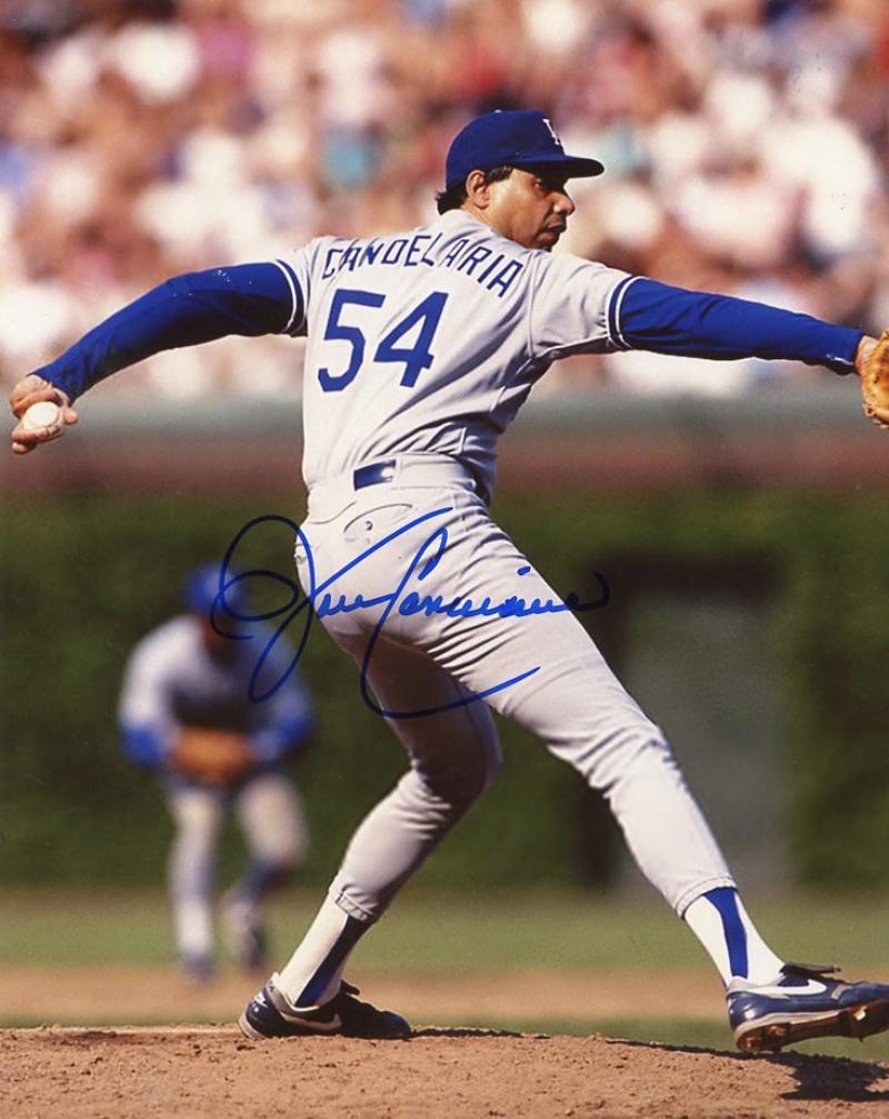 JOHN CANDELARIA LOS ANGELES DODGERS SIGNED AUTOGRAPHED 8X10 PHOTO W/COA