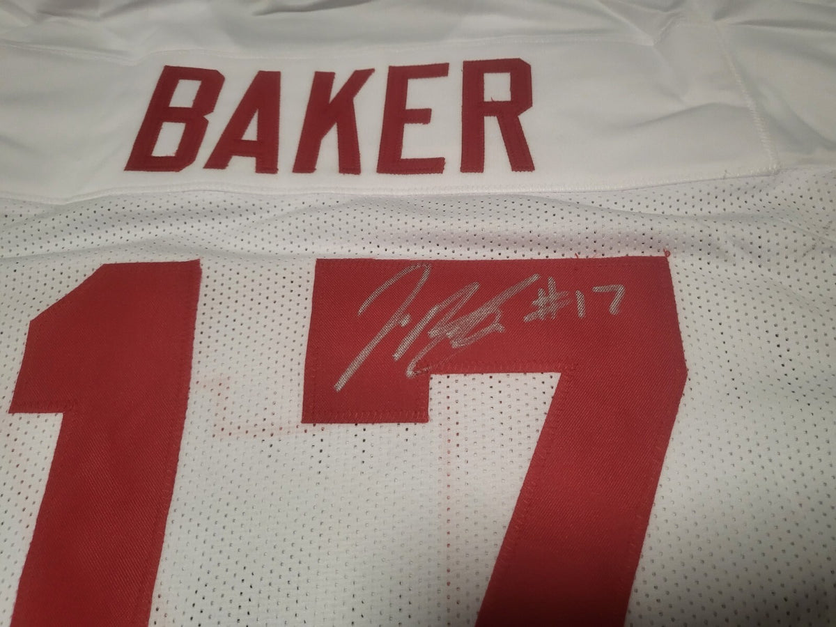 JEROME BAKER #17 OHIO STATE SIGNED AUTO WHITE CUSTOM JERSEY SZ XL PSA STICKER *