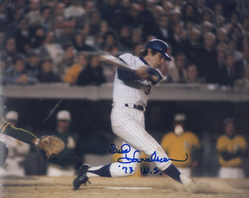 BUD HARRELSON METS 73 W.S. SIGNED AUTOGRAPHED 8X10 PHOTO W/ COA