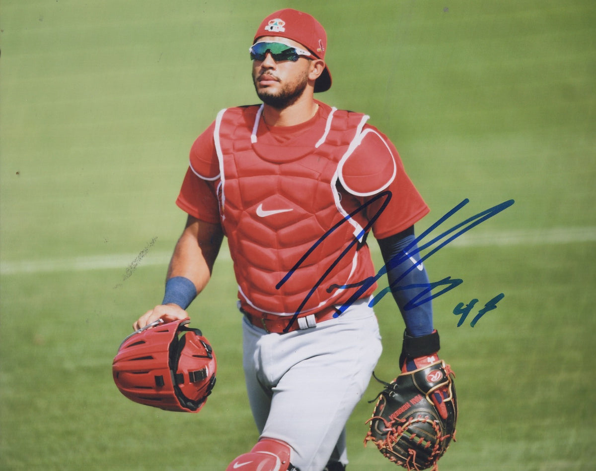 IVAN HERRERA ST. LOUIS CARDINALS SIGNED AUTOGRAPHED 8X10 PHOTO W/ COA