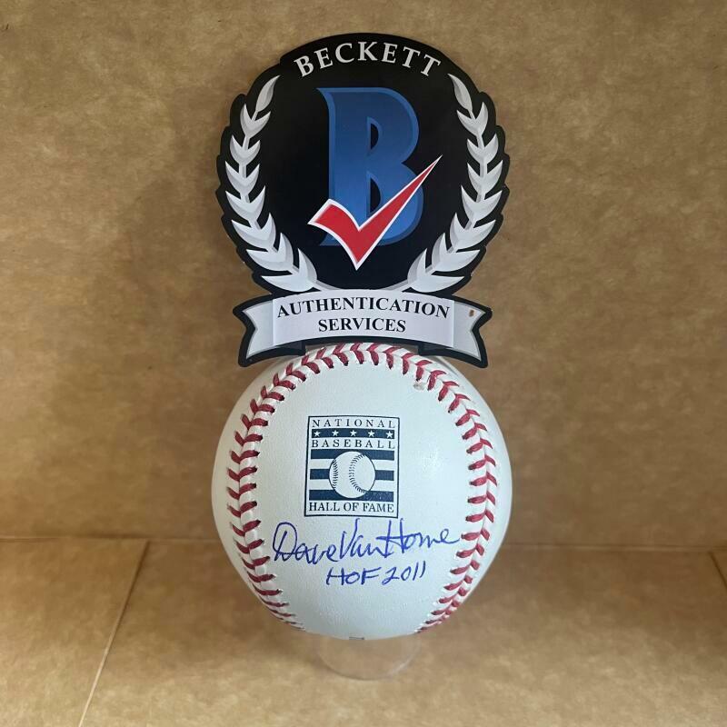 DAVE VAN HORNE HOF 2011 MARLINS EXPOS SIGNED AUTO HOF BASEBALL BAS WITNESS