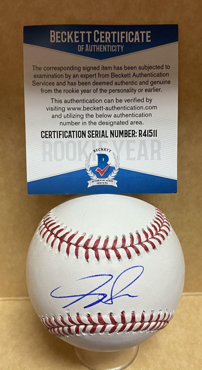 FORREST WHITLEY HOUSTON ASTROS ROOKIE YEAR SIGNED M.L. BASEBALL BECKETT R41511
