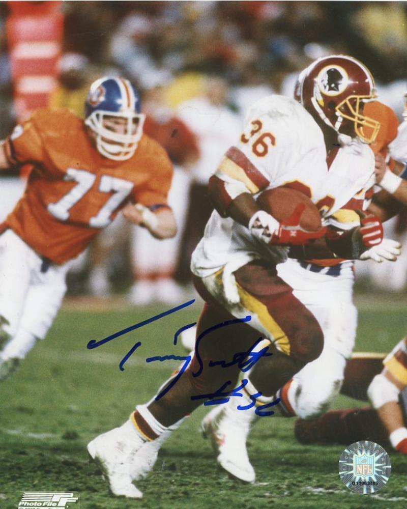 TIMMY SMITH WASHINGTON REDSKINS #36 SIGNED AUTOGRAPHED 8X10 PHOTO W/COA