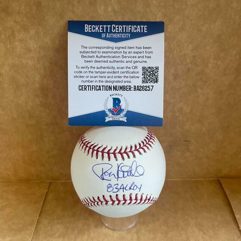 RON KITTLE 83 AL ROY SIGNED AUTOGRAPHED M.L. BASEBALL BASEBALL BAS BA26257