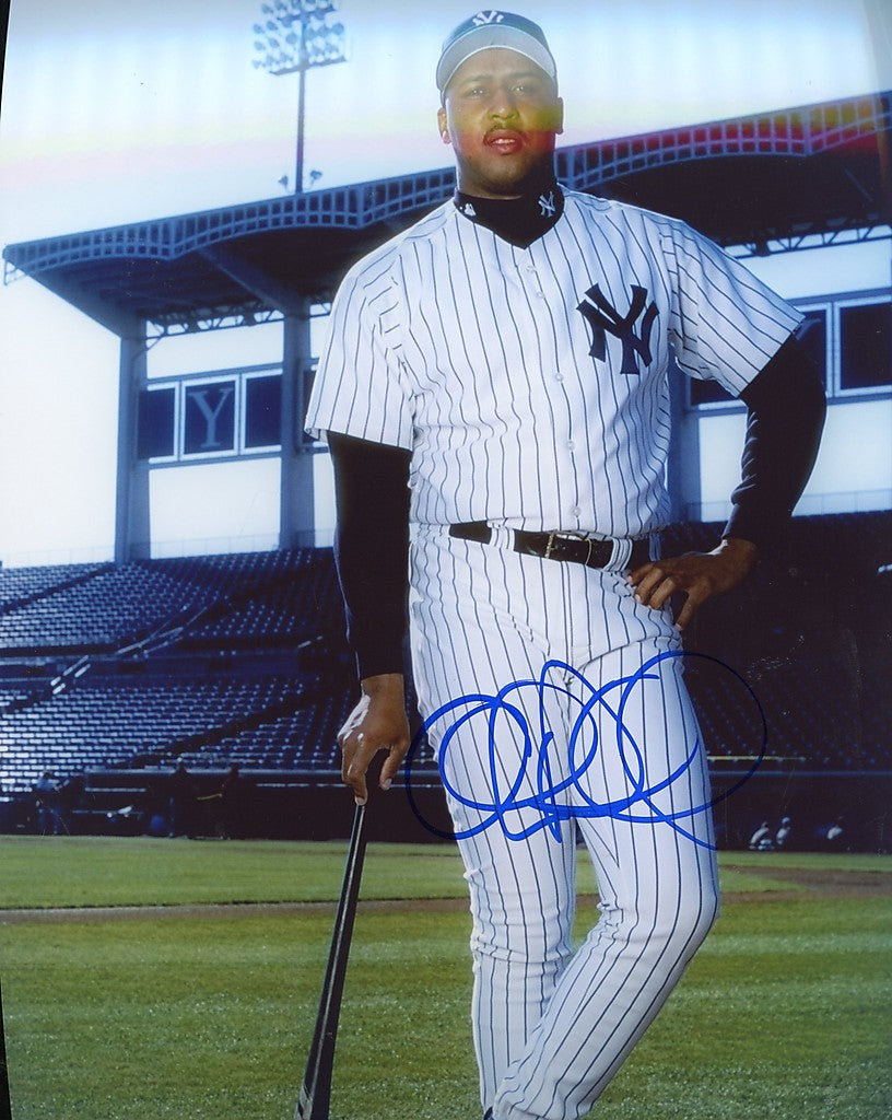 ALONZO POWELL NEW YORK YANKEES SIGNED 8X10