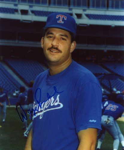 WAYNE ROSENTHAL TEXAS RANGERS SIGNED 8X10 PHOTO W/COA