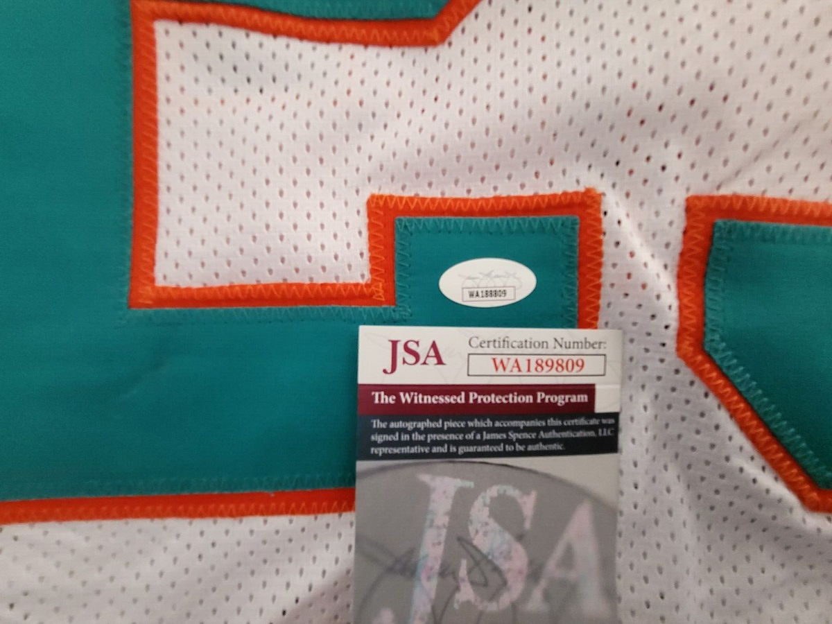 SAM MADISON #29 MIAMI DOLPHINS SIGNED AUTOGRAPHED WHITE CUSTOM SZ XL JERSEY JSA