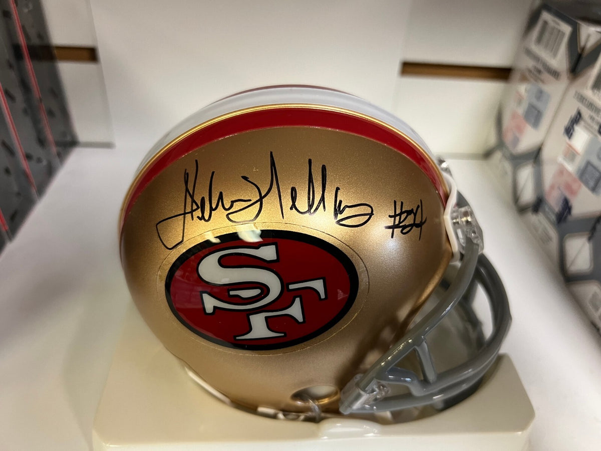 DELVIN WILLIAMS SAN FRANCISCO 49ERS SIGNED AUTOGRAPHED MINI HELMET W/COA *