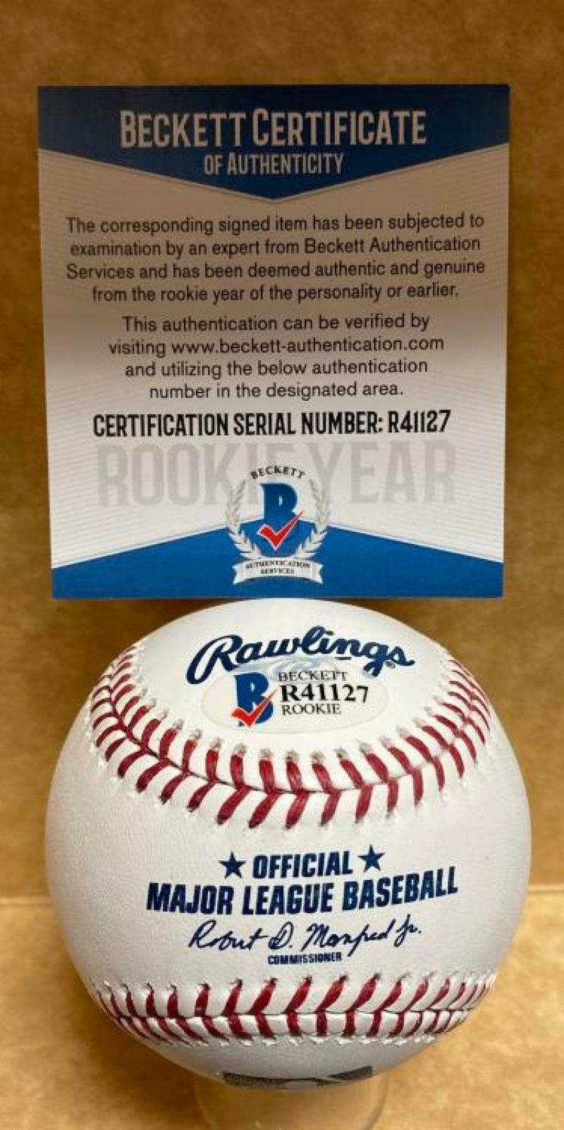 JOSE DEVERS MIAMI MARLINS ROOKIE YEAR SIGNED AUTO M.L. BASEBALL BECKETT R41127