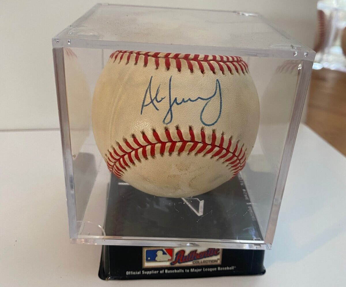ALEX FERNANDEZ FLORIDA MARLINS SIGNED AUTOGRAPHED N.L. BASEBALL W/COA W/CUBE