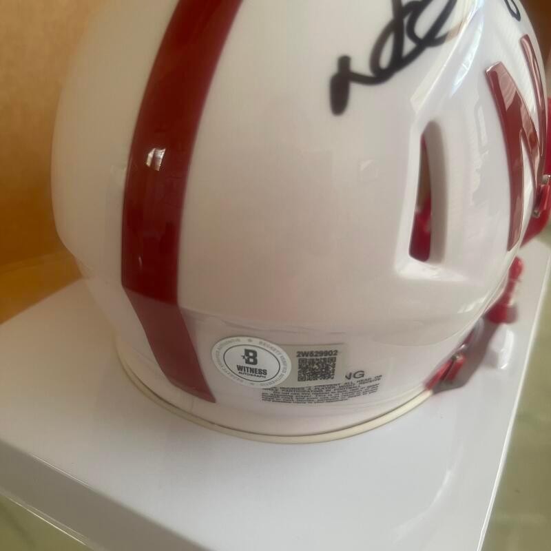 NDAMUKONG SUH SIGNED NEBRASKA SPEED MINI HELMET BECKETT AUTHENTIC