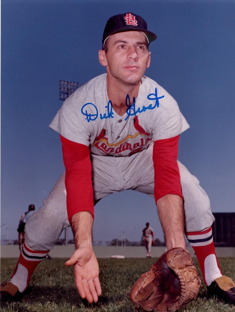 DICK GROAT ST. LOUIS CARDINALS SIGNED AUTOGRAPHED 8X10 PHOTO W/COA