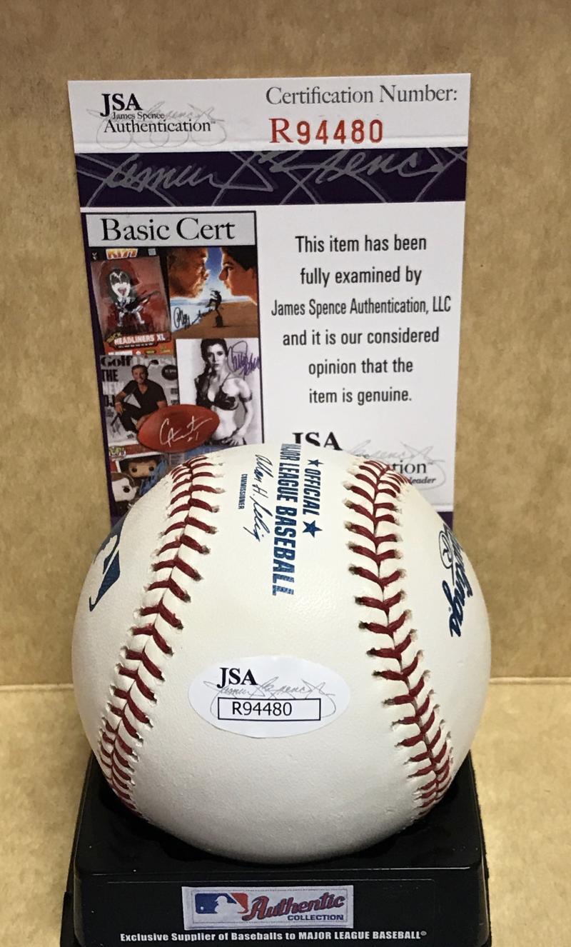 MONTE MERRILL IRVIN HOF 73 NEGRO LEAGUES/GIANTS SIGNED M.L. BASEBAL JSA R94480
