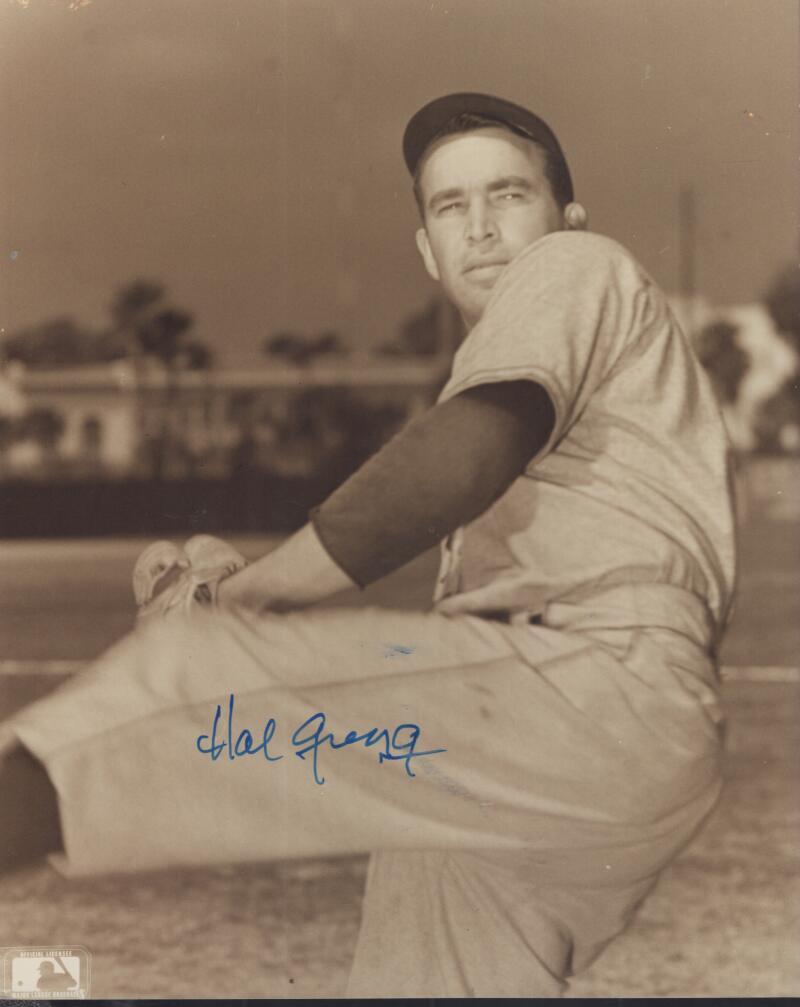 HAL GREGG BROOKLYN DODGERS SIGNED AUTOGRAPHED 8X10 PHOTO W/ COA
