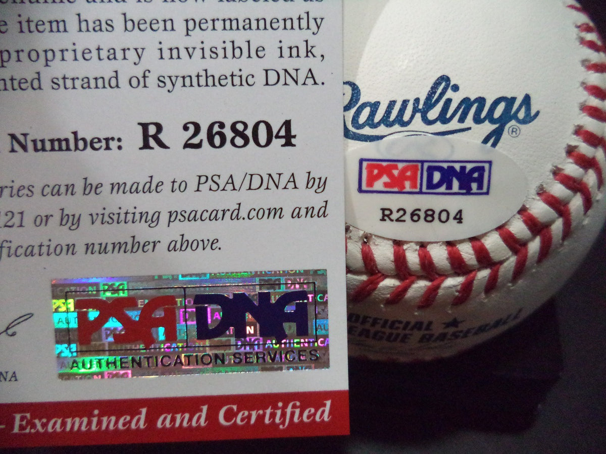 ERIC JAGIELO NY YANKEES SIGNED ROMLB BASEBALL "ROOKIE GRAPH" PSA/DNA COA R26804