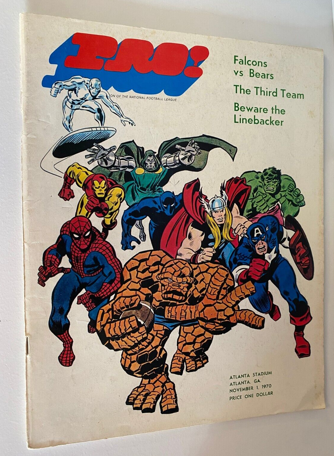 VINTAGE 1970 PRO! MARVEL COMICS SPIDERMAN THOR IRONMAN HULK DR STANGE MAGAZINE
