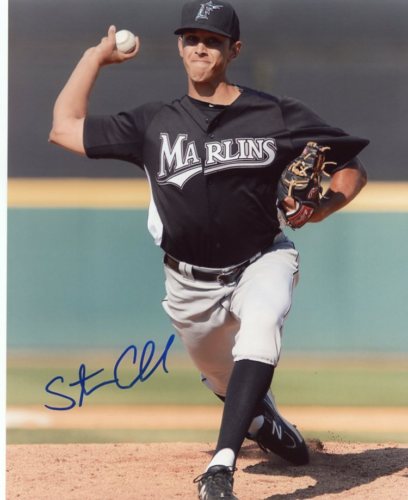 STEVE CISHEK FLORIDA MARLINS SIGNED 8X10 PHOTO W/COA