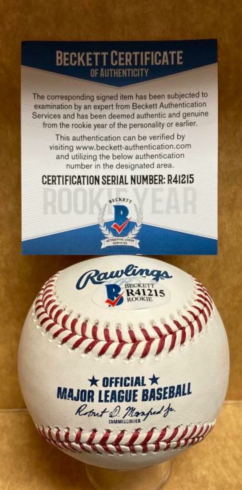 MADISON STOKES PHILADELPHIA PHILLIES ROOKIE YEAR SIGNED M.L. BASEBALL R41215