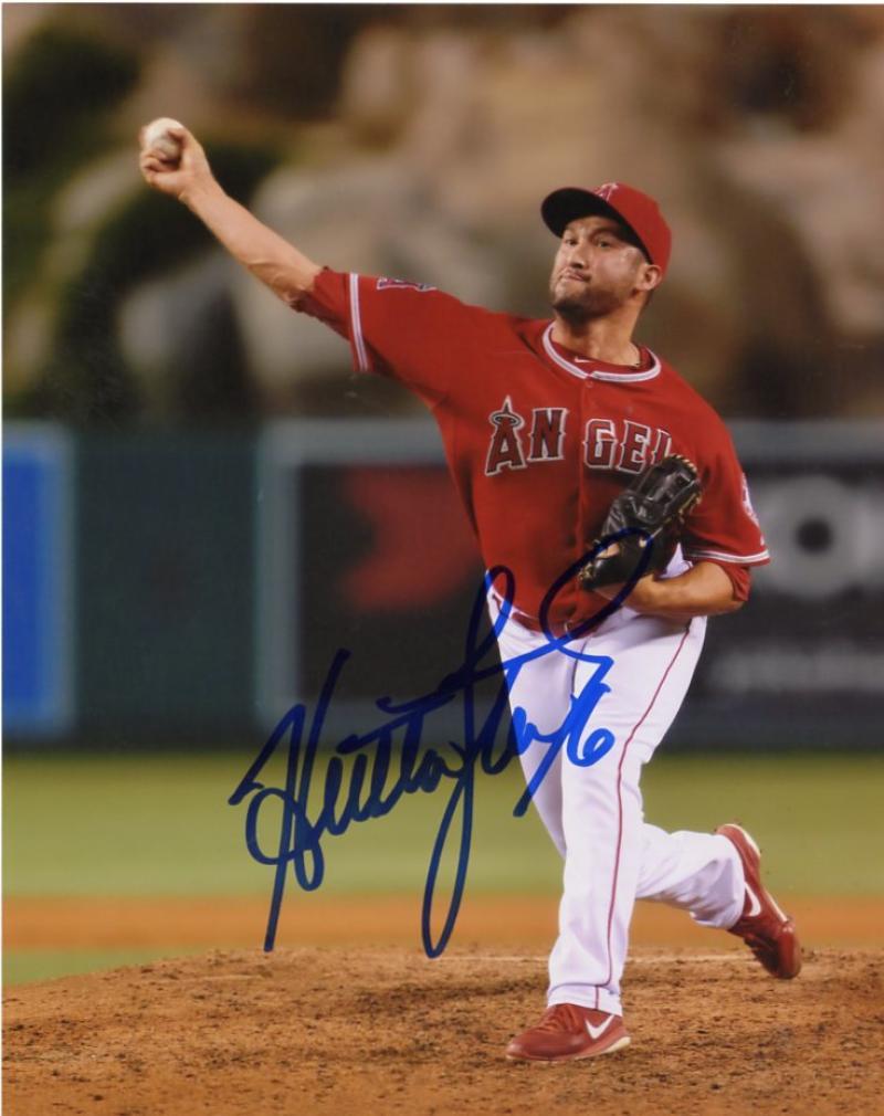 HUSTON STREET LOS ANGELES ANGELS SIGNED AUTOGRAPHED ACTION 8X10 PHOTO W/COA