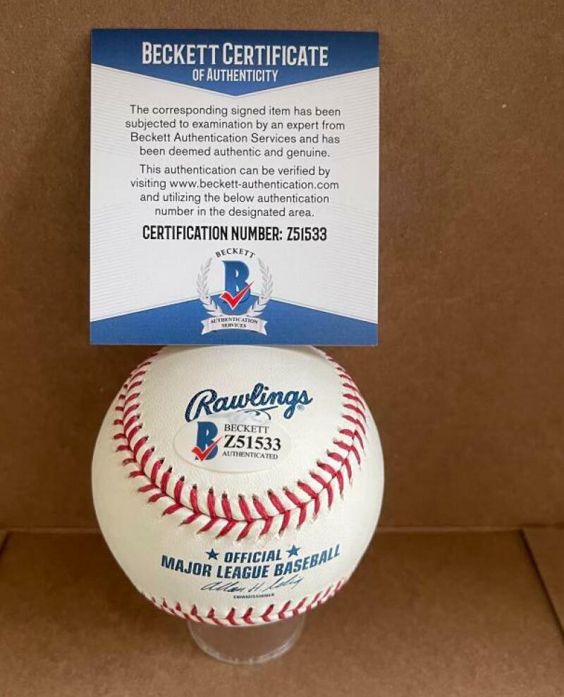 JAMES SHIELDS RAYS/WHITE SOX/ROYALS SIGNED AUTO M.L. BASEBALL BECKETT Z51533