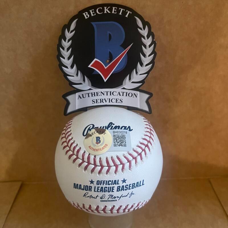 JEROME WALTON 1989 NL ROY CUBS SIGNED AUTO M.L. BASEBALL BECKETT AUTHENTICATED