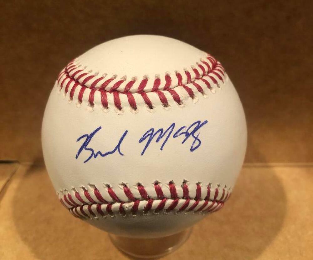 BRENDAN MCKAY TAMPA BAY RAYS SIGNATURE DEBUT SIGNED ML. BASEBALL JSA COA #SD5803