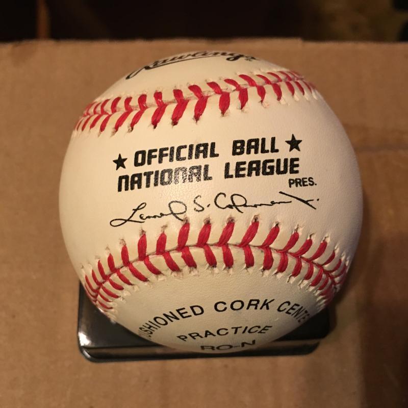 PETE CASTIGLIONE DECEASED CARDINALS N.L. SIGNED AUTOGRAPHED BASEBALL W/COA
