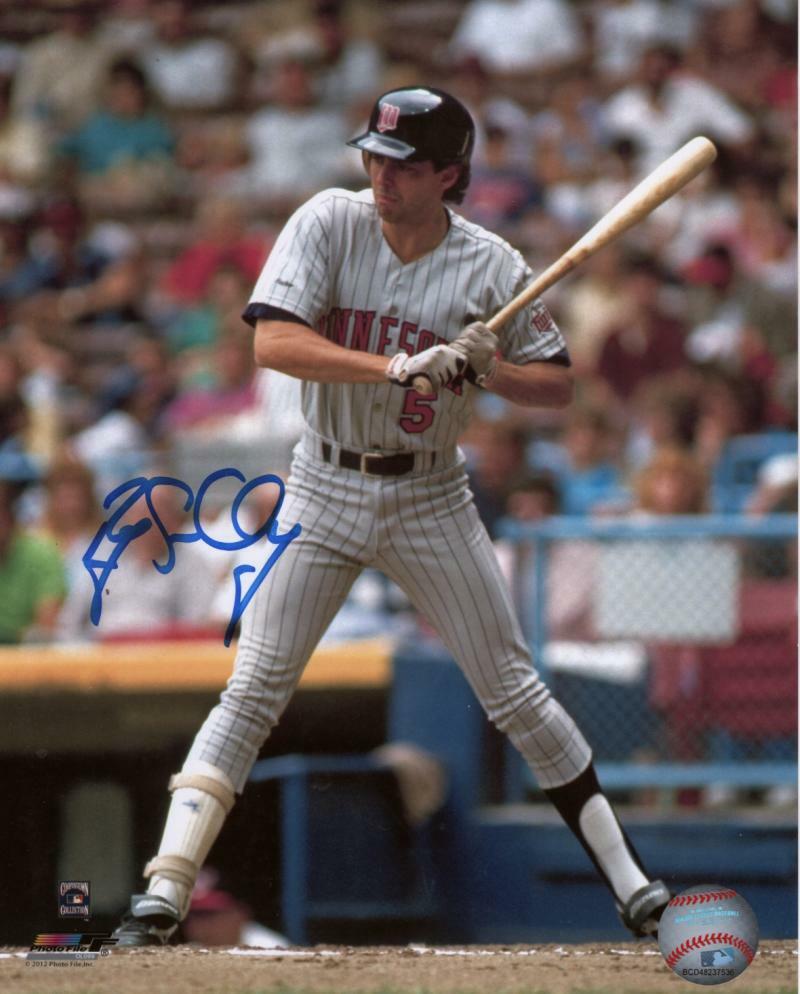 ROY SMALLEY MINNESOTA TWINS SIGNED AUTOGRAPHED 8X10 PHOTO W/ COA