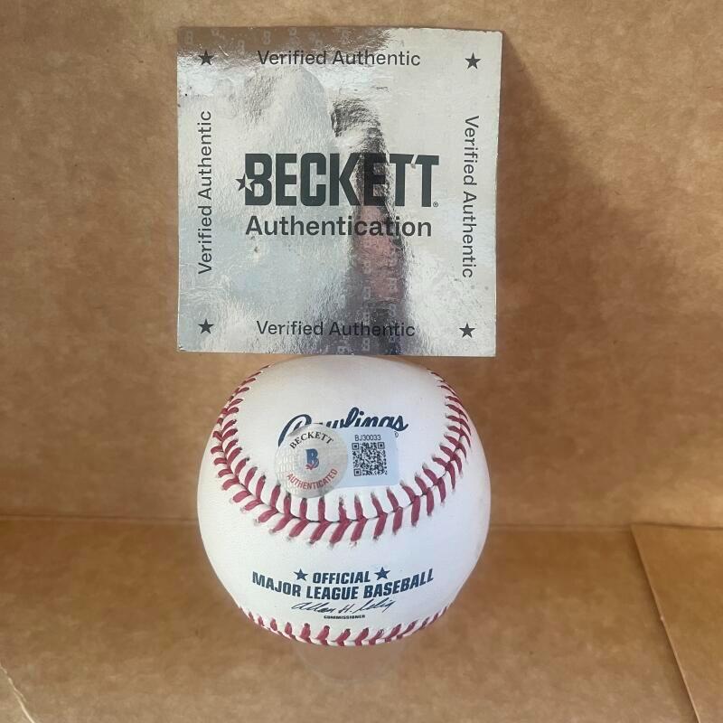 GARY SHEFFIELD MARLINS/BRAVES/YANKEES SIGNED AUTOGRAPHED M.L. BASEBALL BECKETT A