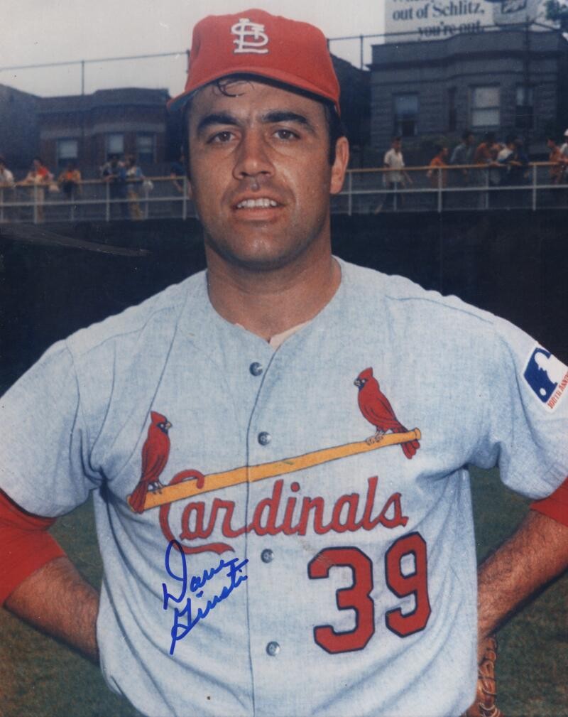 DAVE GIUSTI ST. LOUIS CARDINALS SIGNED AUTOGRAPHED 8X10 PHOTO W/ COA