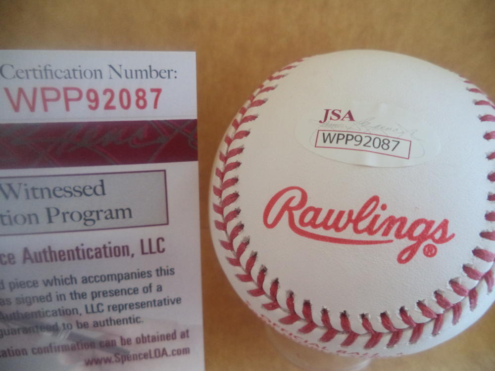 TOMMY LASORDA DODGERS SIGNED AUTO 1988 WORLD SERIES BASEBALL JSA WPP92087