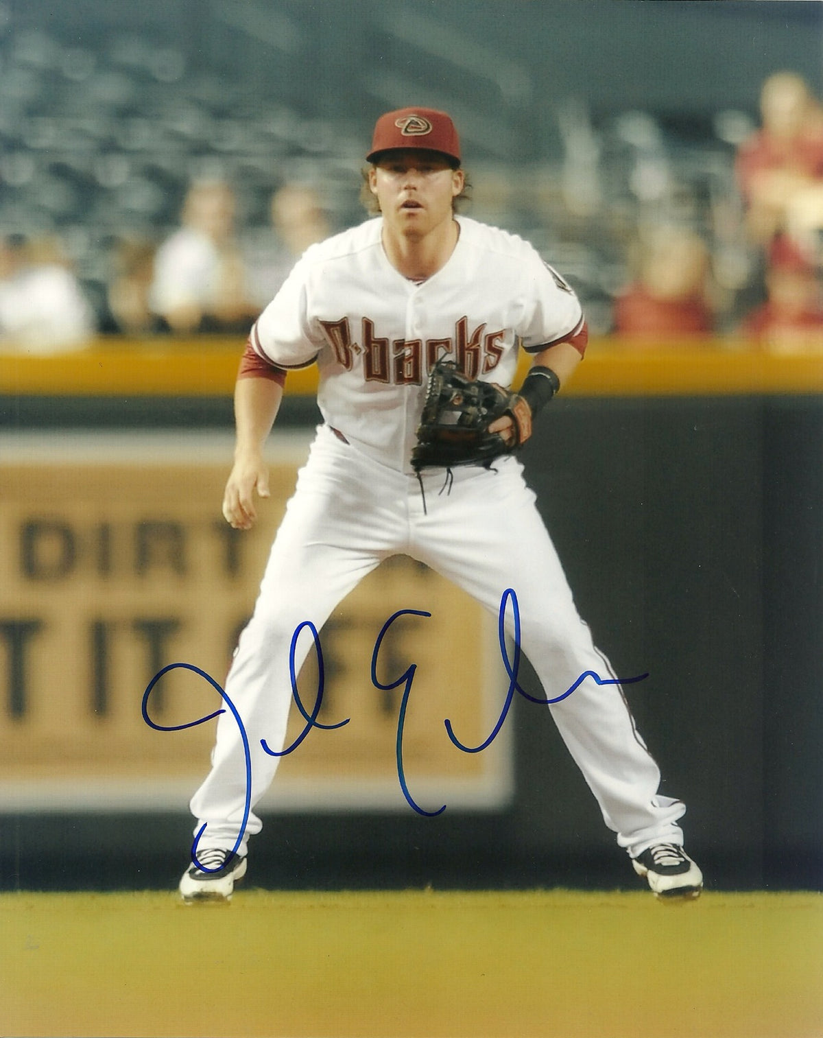 JAKE ELMORE ARIZONA DIAMONDBACKS SIGNED AUTOGRAPHED 8x10 PHOTO W/COA IN FIELD