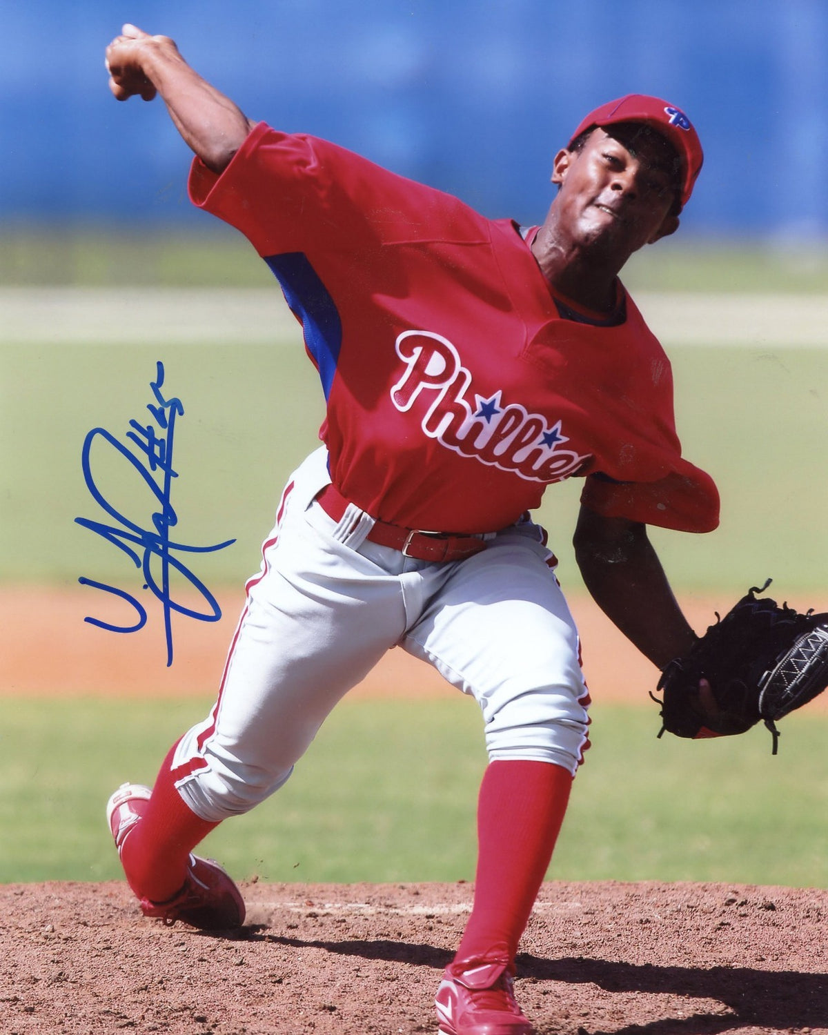 ULISES JOAQUIN PHILADELPHIA PHILLIES SIGNED AUTOGRAPHED 8X10 PHOTO