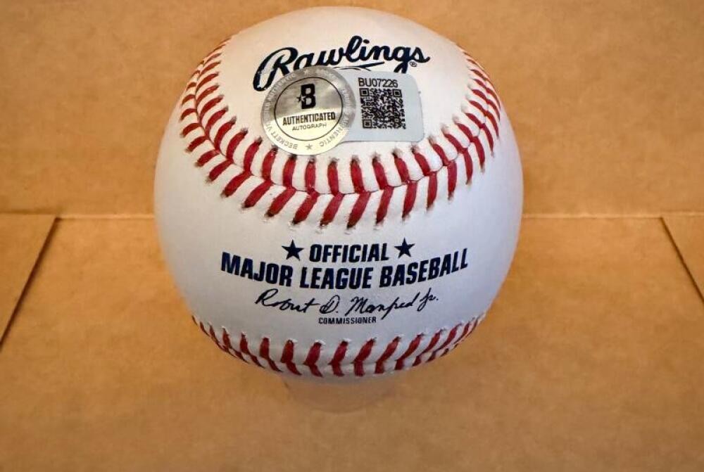 BILL MAZEROSKI 60/71 WS CHAMPS SIGNED AUTO M.L. BASEBALL BECKETT AUTH