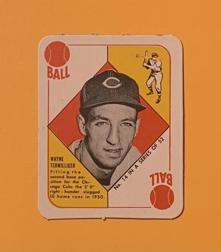 1951 TOPPS RED BACKS WAYNE TERWILLIGER #14