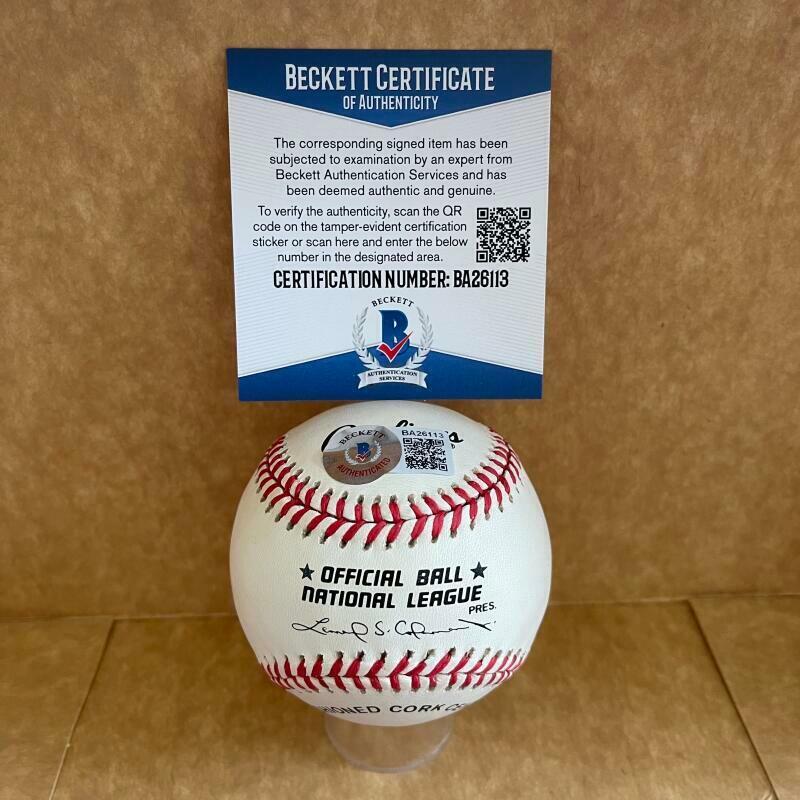 SONNY SIEBERT ST. LOUIS CARDINALS SIGNED VINTAGE N.L. BASEBALL BAS BA26113