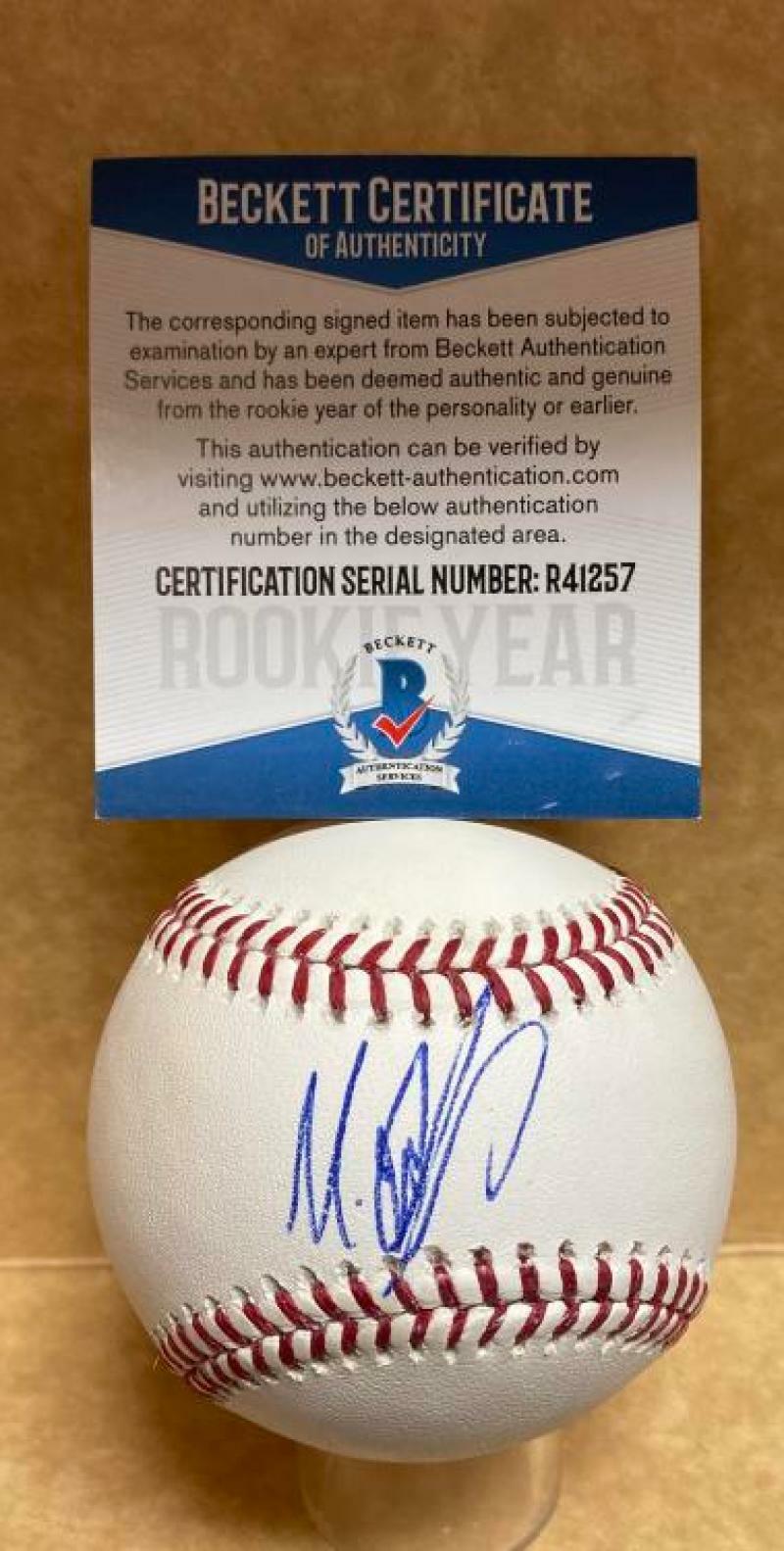 GABRIEL MACIEL MINNESOTA TWINS ROOKIE YEAR SIGNED M.L. BASEBALL BECKETT R41257