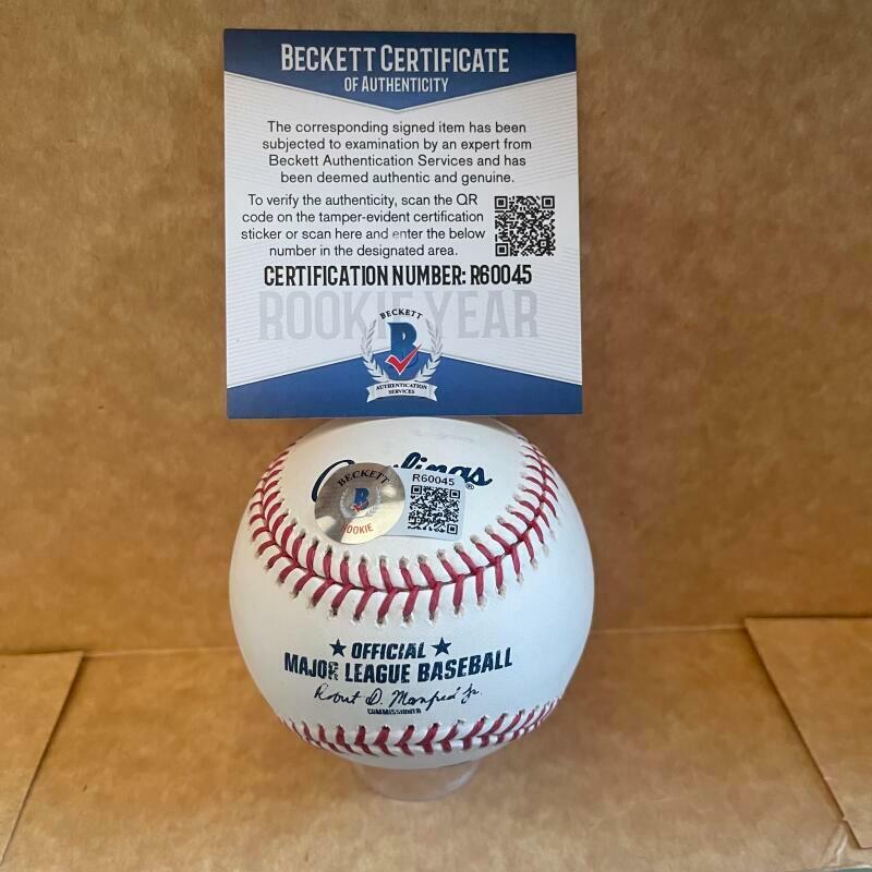 KAHLIL WATSON MIAMI MARLINS ROOKIE YEAR SIGNED M.L. BASEBALL BECKETT