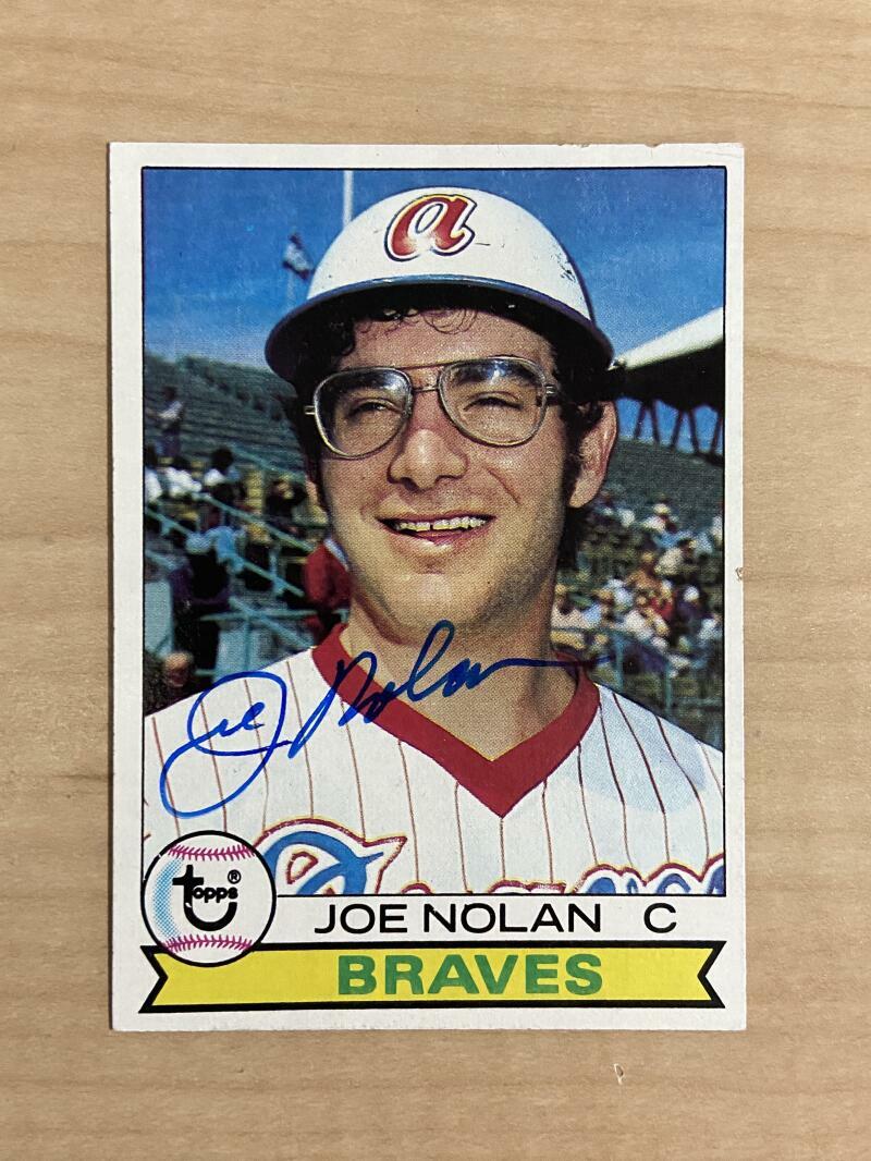 JOE NOLAN ATLANTA BRAVES SIGNED AUTOGRAPHED 1979 TOPPS CARD #464 W/COA